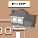 Illustration of house for private property representing concept of investing in purchase of real estate
